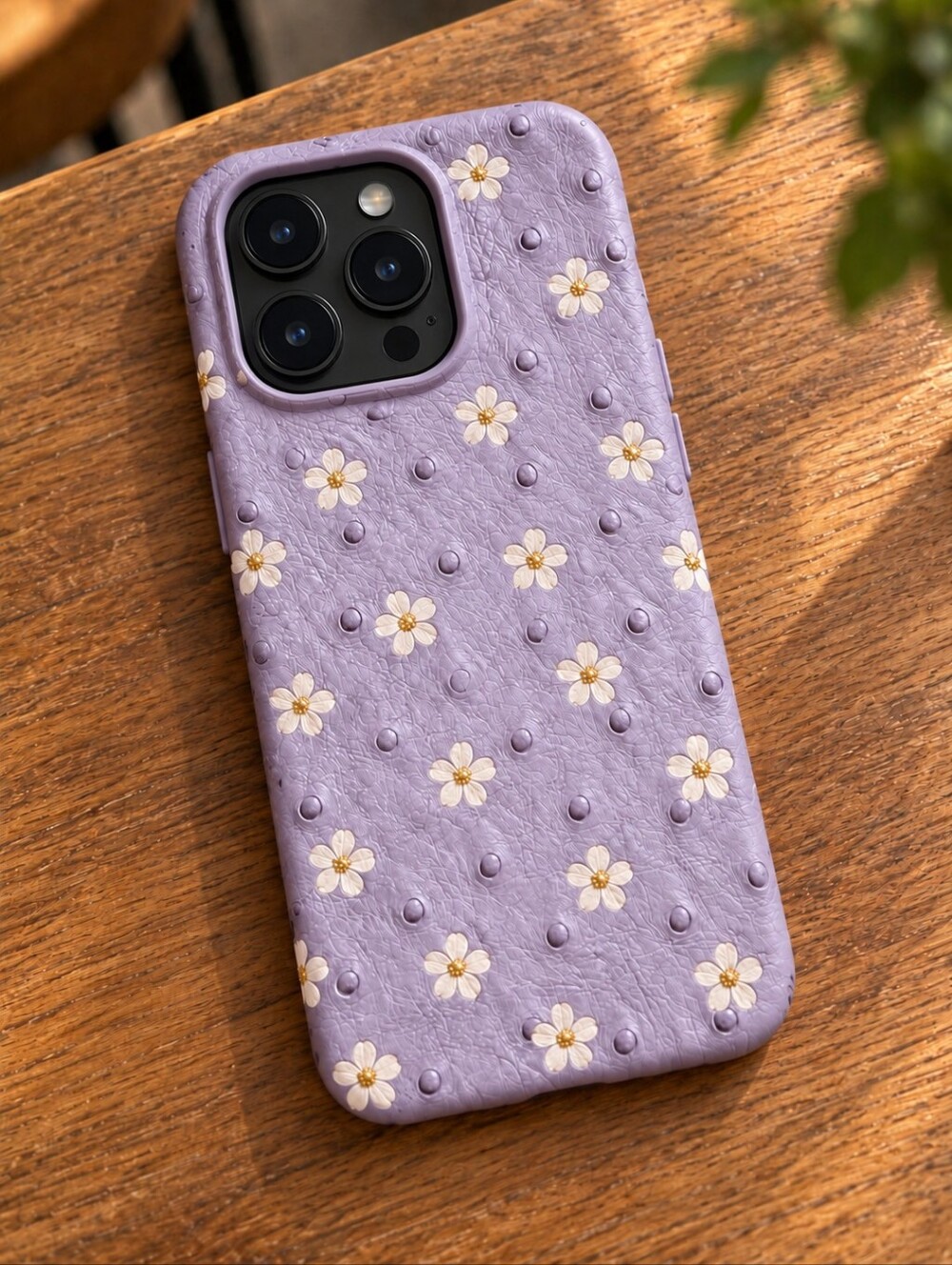 Apple Lavender Daisy iPhone Case